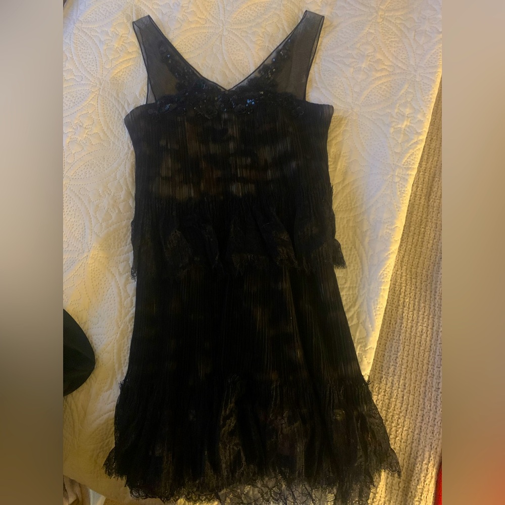 Black mini dress